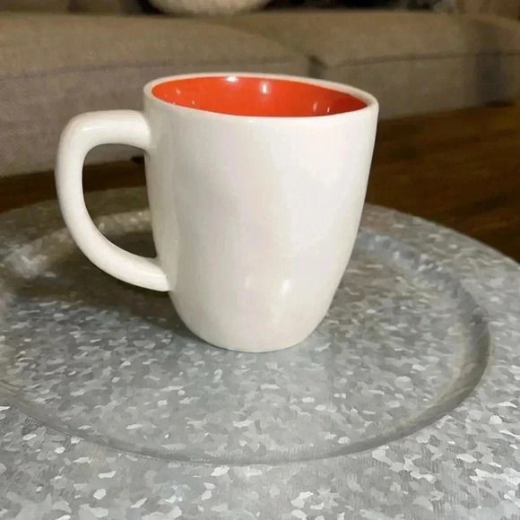 Rae Dunn Out of Office Coffee/Tea Drinking Mug Cup (Red interior) - Picture 3 of 6